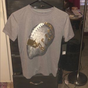 old navy-active, grey footbl shirt, boys-14-16 NWT